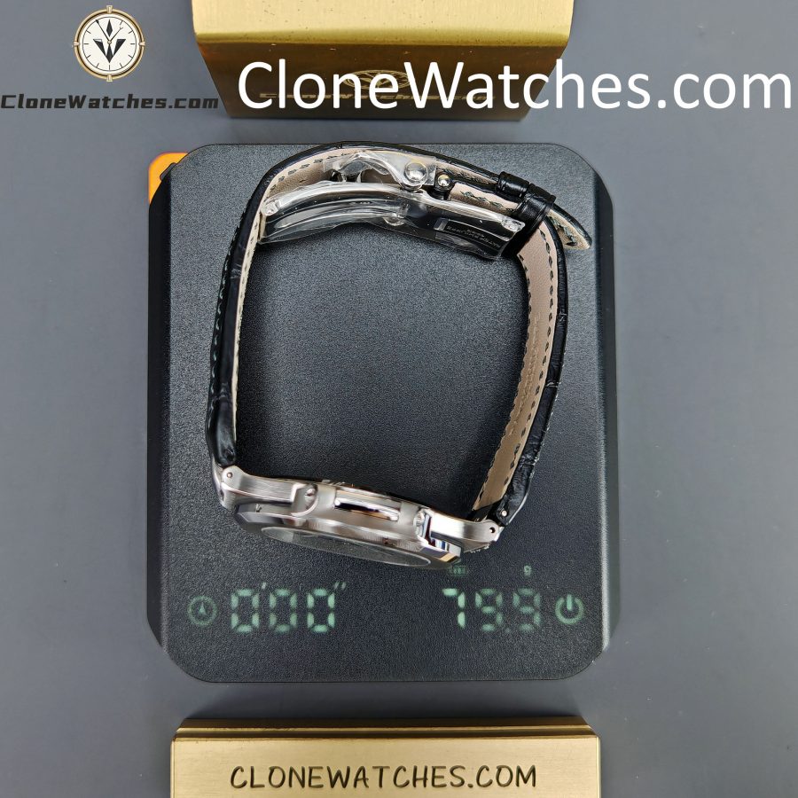 Patek Philippe Super Clone Watches 1:1 Nautilus 5711 Green Dial Black Leather Strap - Image 15
