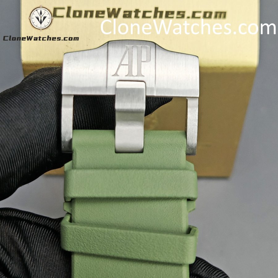 Audemars Piguet Super Clone Watches 1:1 Royal Oak Offshore Diver 15710 Green Dial - Image 9