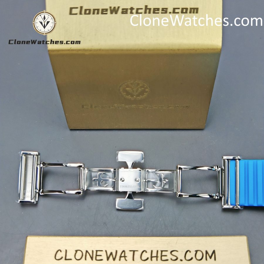 Patek Philippe Super Clone Watches 1:1 Aquanaut 5167 Black Dial Blue Strap 40mm - Image 11