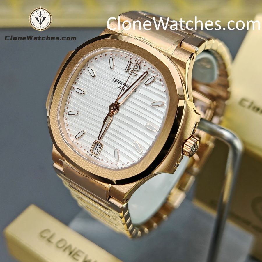 Patek Philippe Super Clone Watches 1:1 Nautilus Rose Gold 7118/1R-001 35.2 mm - Image 3