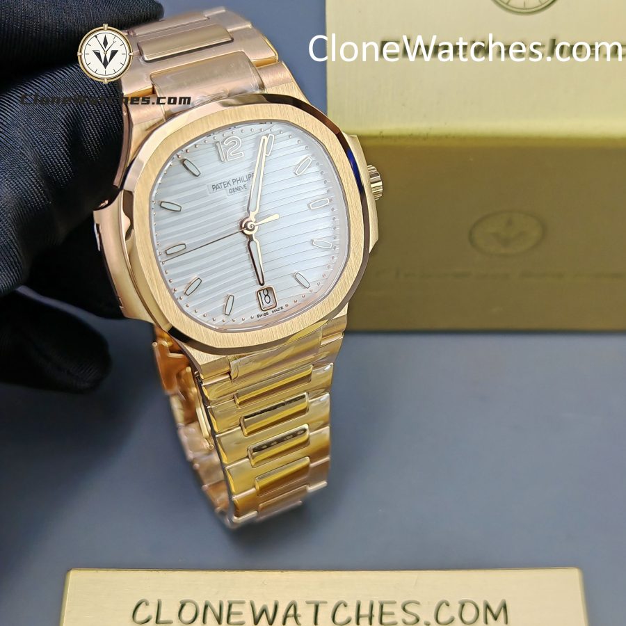 Patek Philippe Super Clone Watches 1:1 Nautilus Rose Gold 7118/1R-001 35.2 mm - Image 4