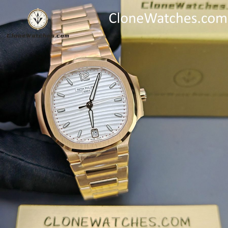 Patek Philippe Super Clone Watches 1:1 Nautilus Rose Gold 7118/1R-001 35.2 mm - Image 6