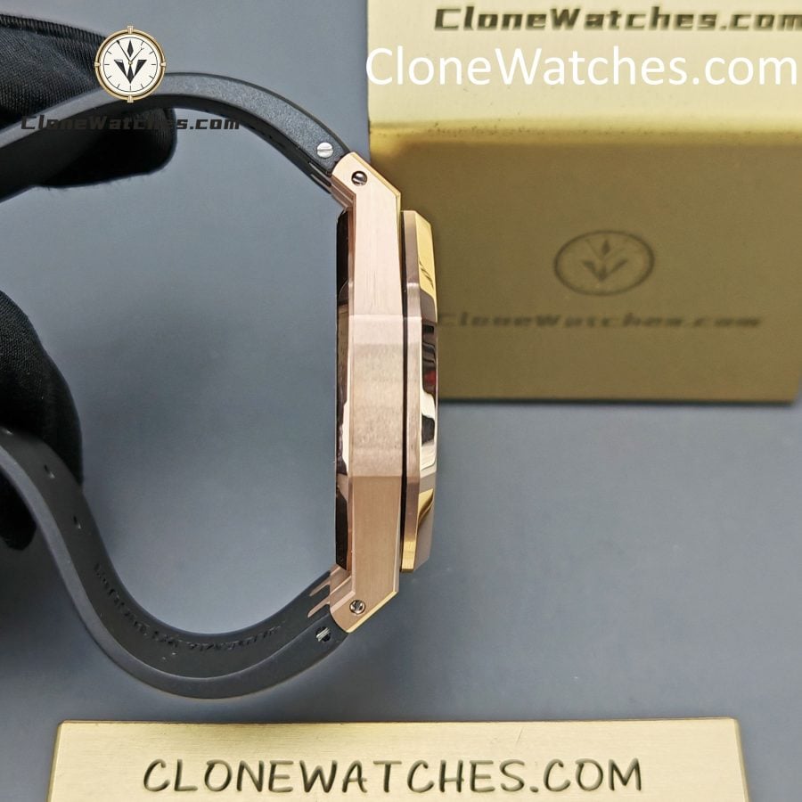 Audemars Piguet Super Clone Watches 1:1 Royal Oak Rose Gold 15500 Black Dial - Image 8