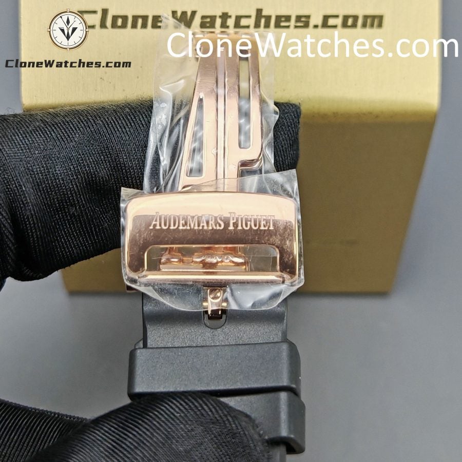 Audemars Piguet Super Clone Watches 1:1 Royal Oak Rose Gold 15500 Black Dial - Image 9