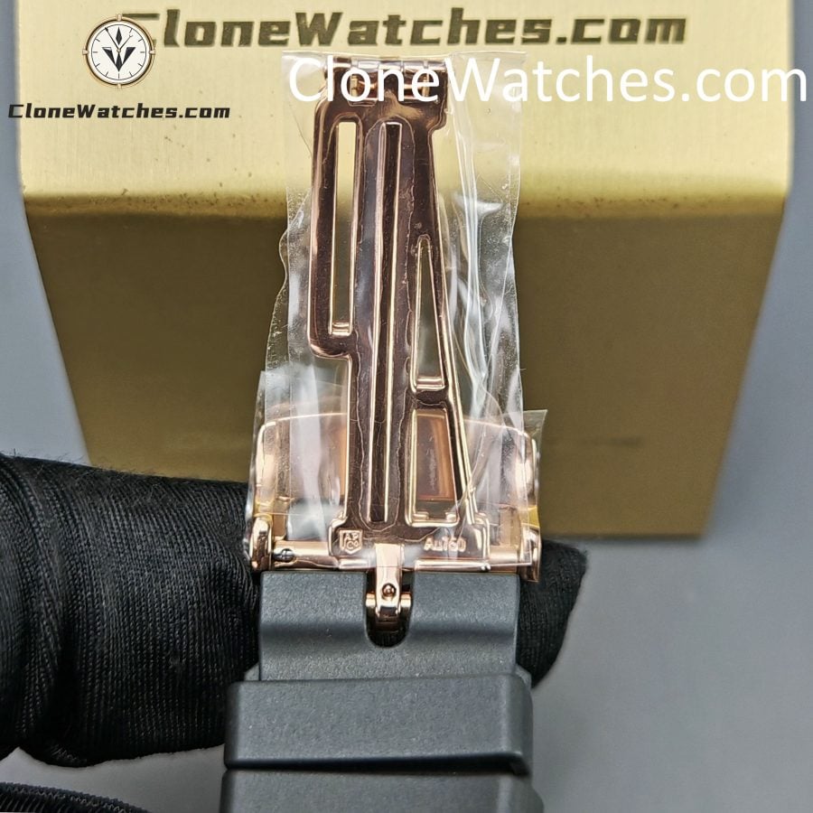 Audemars Piguet Super Clone Watches 1:1 Royal Oak Rose Gold 15500 Black Dial - Image 10