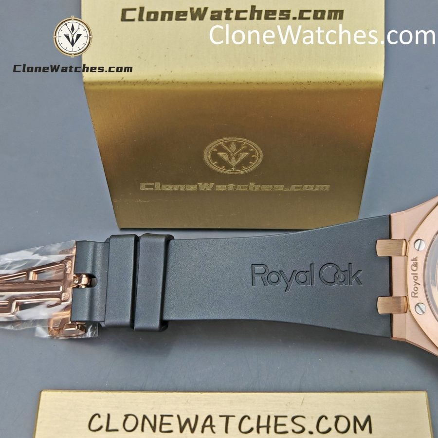 Audemars Piguet Super Clone Watches 1:1 Royal Oak Rose Gold 15500 Black Dial - Image 11