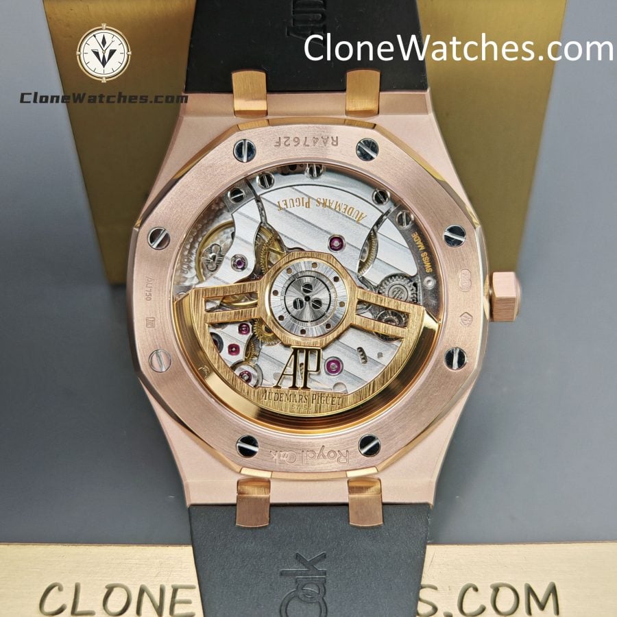 Audemars Piguet Super Clone Watches 1:1 Royal Oak Rose Gold 15500 Black Dial - Image 14