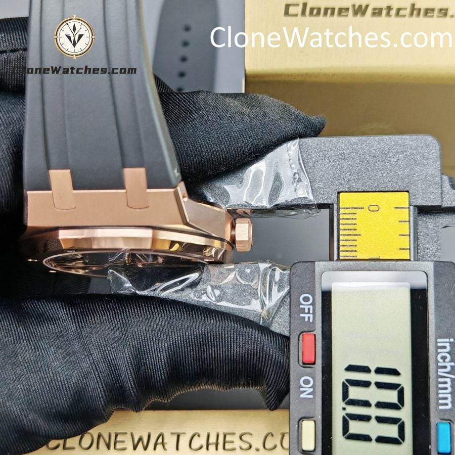 Audemars Piguet Super Clone Watches 1:1 Royal Oak Rose Gold 15500 Black Dial - Image 15