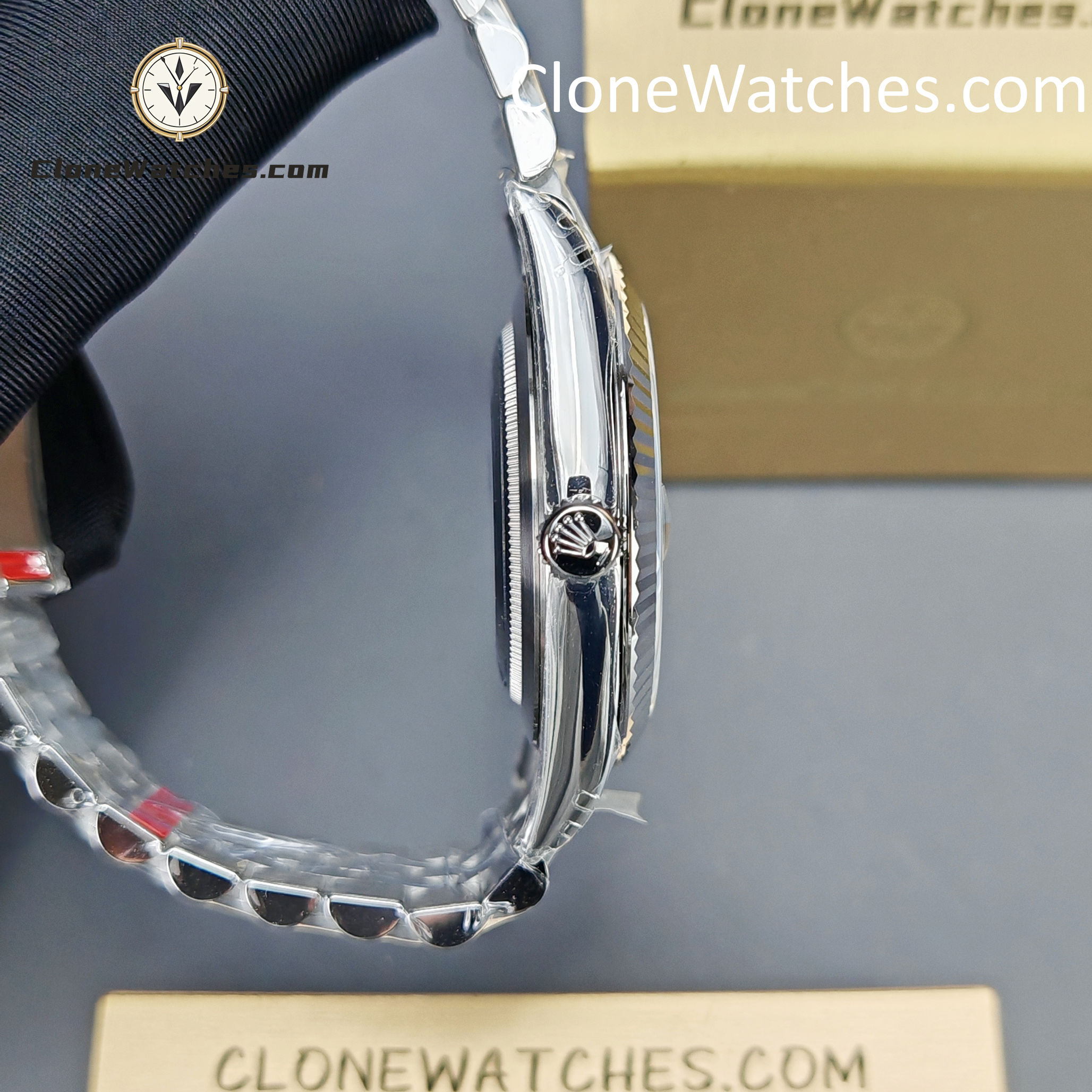 Rolex Super Clone Watches 1:1 DateJust Blue Dial M126334 Jubilee 41MM 3235 Movement - Image 8