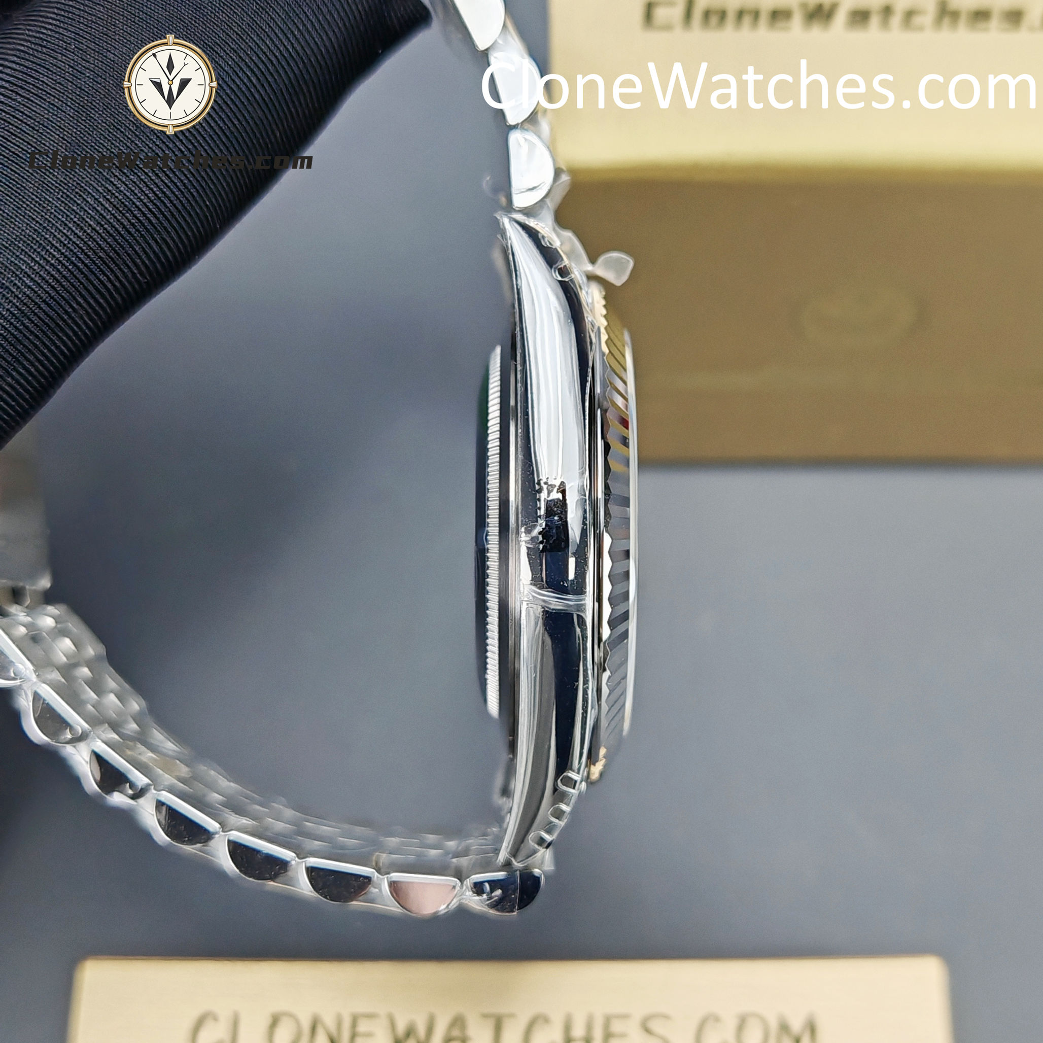 Rolex Super Clone Watches 1:1 DateJust Blue Dial M126334 Jubilee 41MM 3235 Movement - Image 9