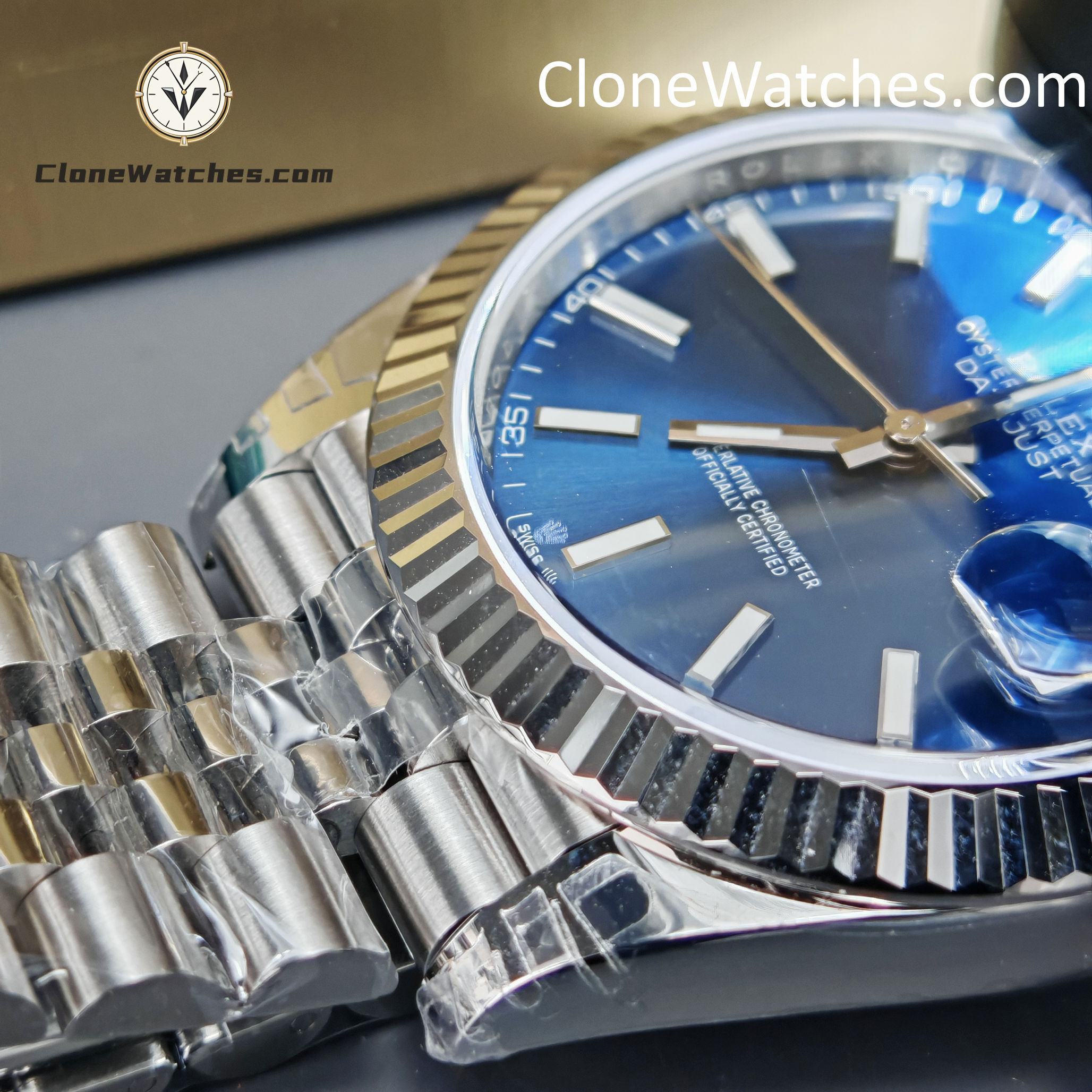 Rolex Super Clone Watches 1:1 DateJust Blue Dial M126334 Jubilee 41MM 3235 Movement - Image 15