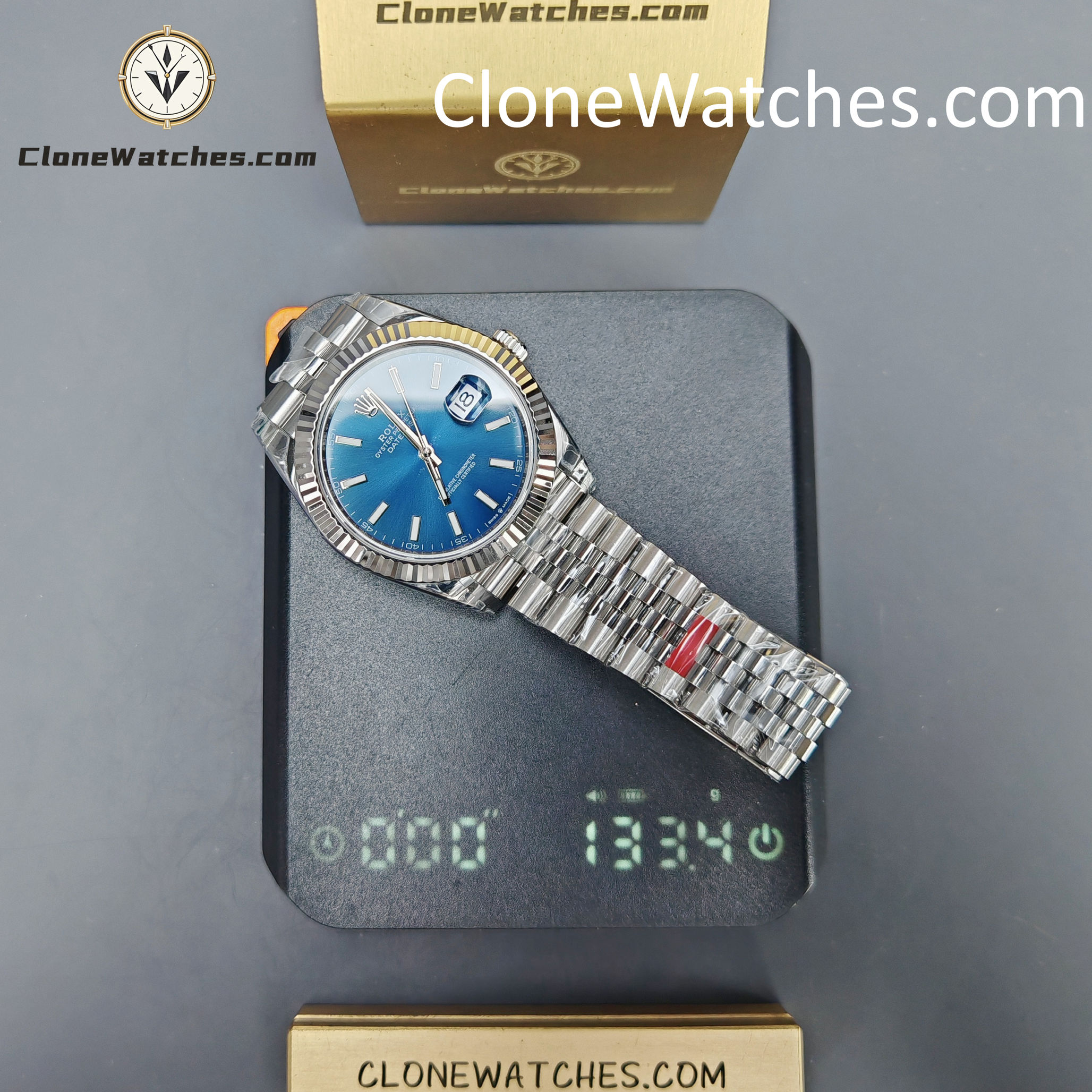 Rolex Super Clone Watches 1:1 DateJust Blue Dial M126334 Jubilee 41MM 3235 Movement - Image 17