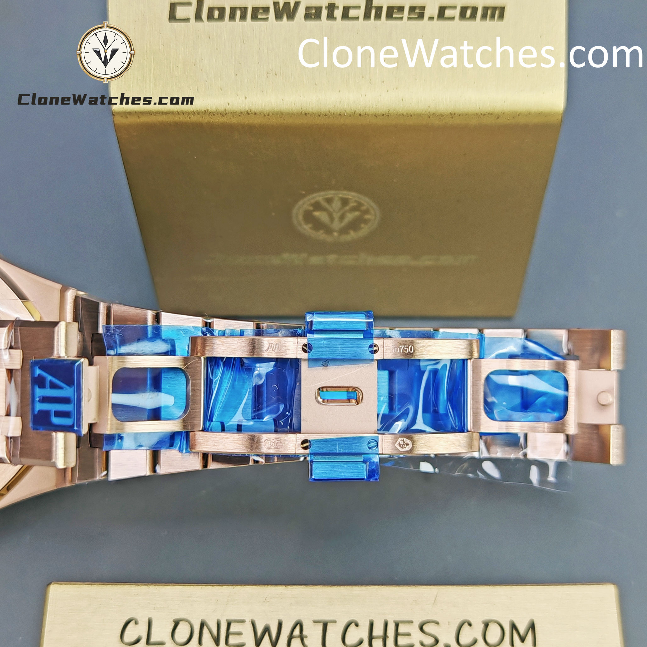 Audemars Piguet Super Clone Watches 1:1 Royal Oak Rose Gold 15500 Black Dial - Image 13