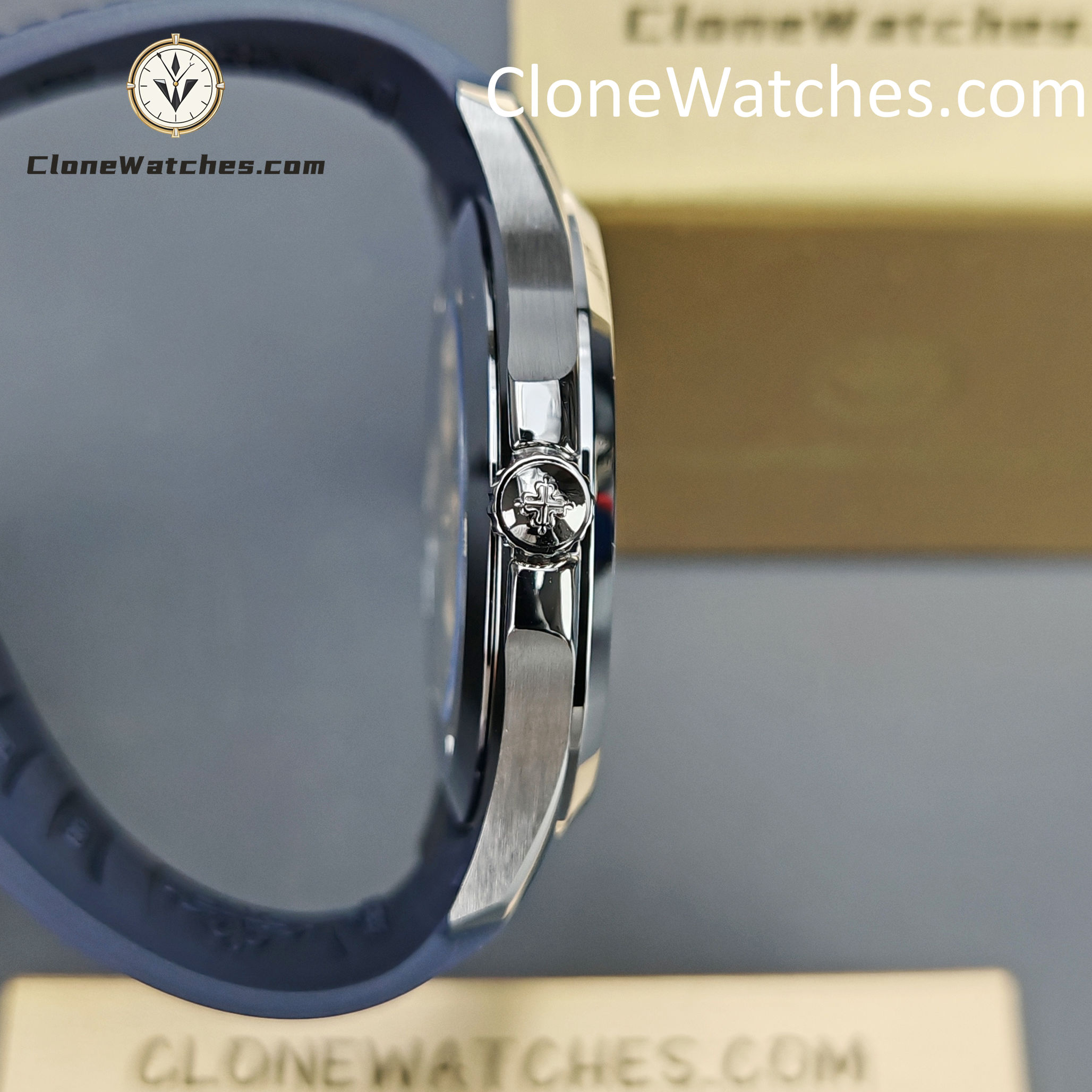 Patek Philippe Super Clone Watches 1:1 Aquanaut 5168G-001 Jumbo Blue 42 mm - Image 7