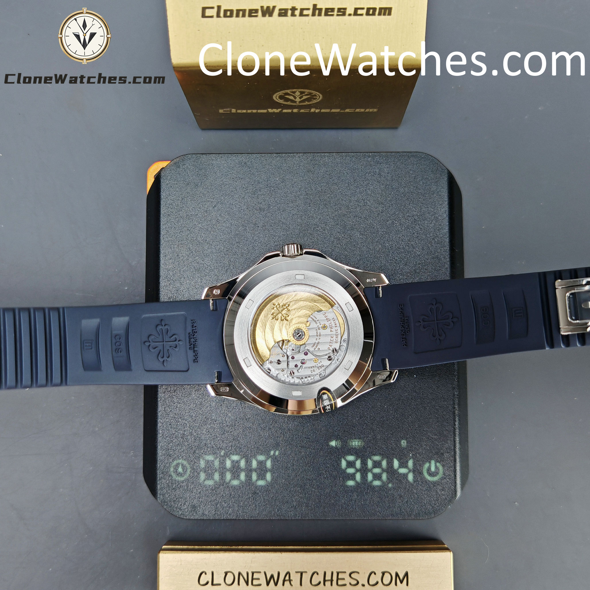 Patek Philippe Super Clone Watches 1:1 Aquanaut 5168G-001 Jumbo Blue 42 mm - Image 16