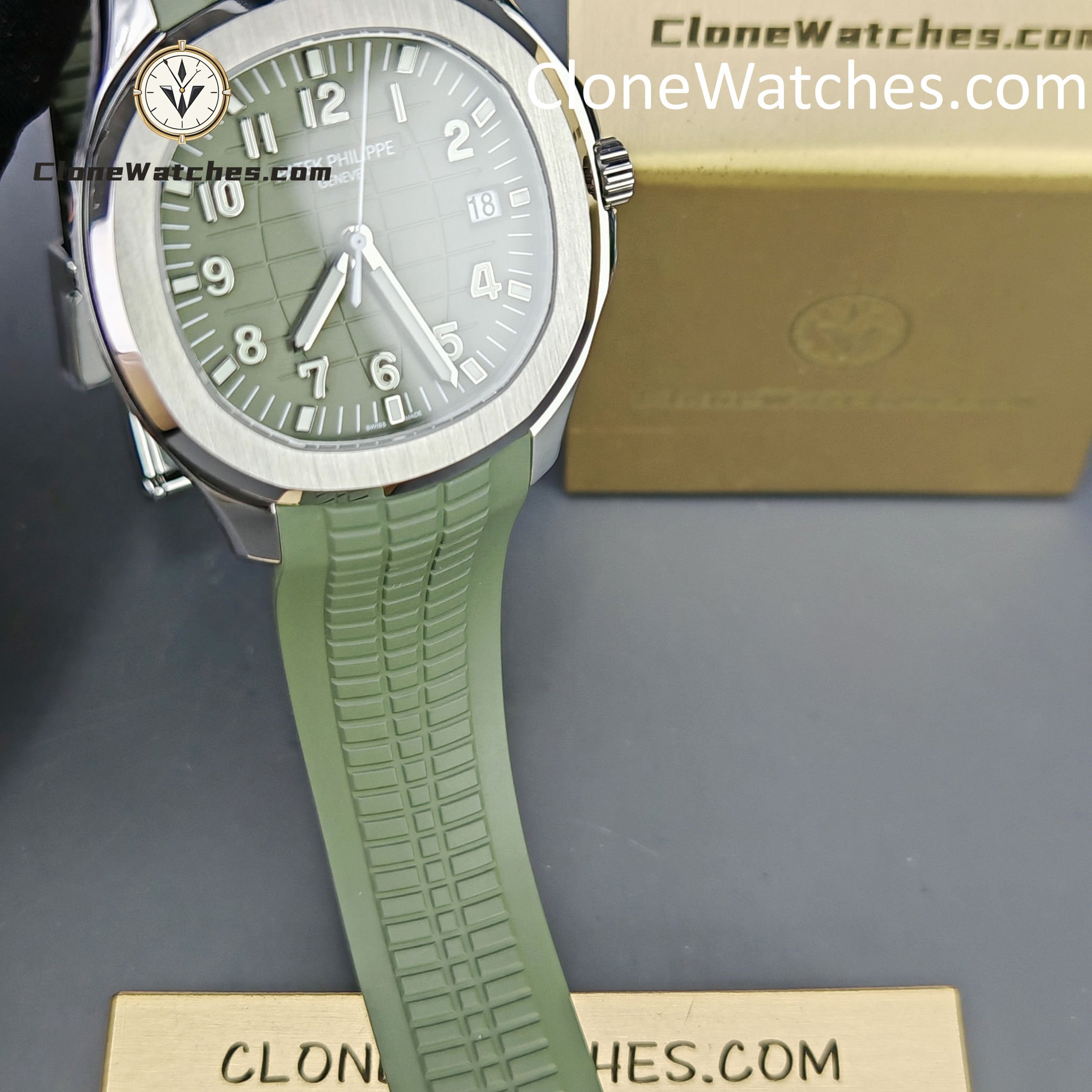 Patek Philippe Super Clone Watches 1:1 Aquanaut White Gold 5168G-010 42 mm - Image 4