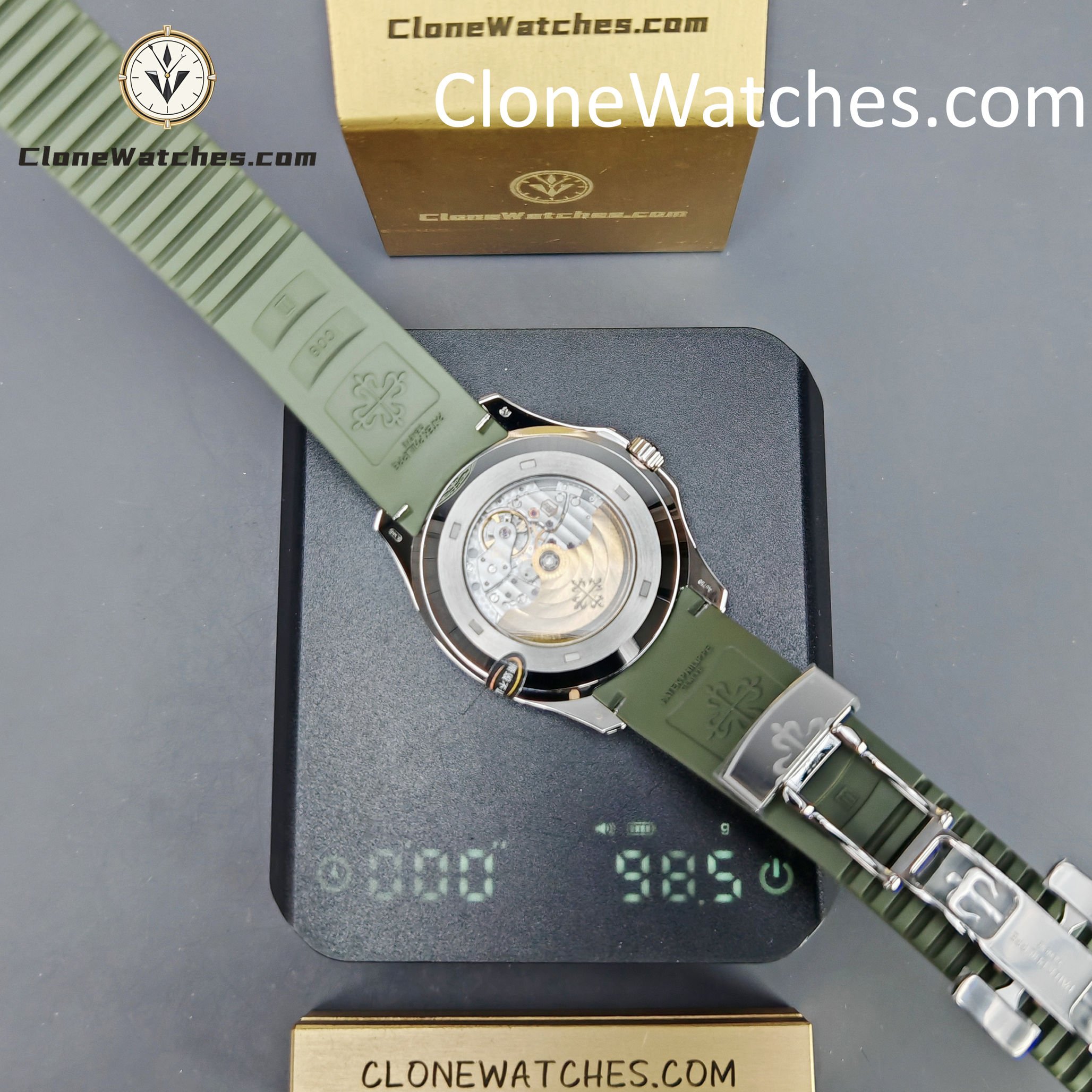 Patek Philippe Super Clone Watches 1:1 Aquanaut White Gold 5168G-010 42 mm - Image 16