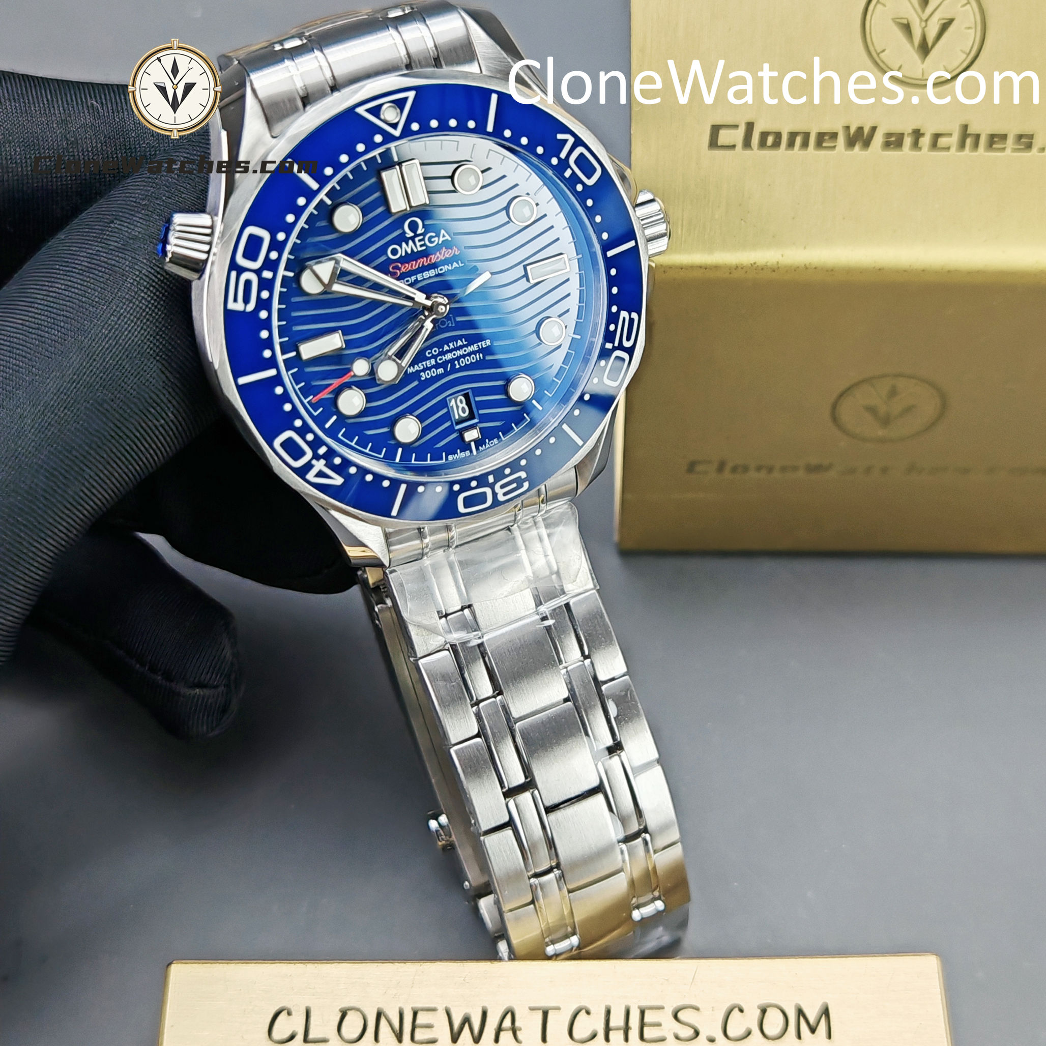 OMEGA Super Clone Watches 1:1 Seamaster Diver 300M 210.30.42.20.03.001 42mm - Image 4