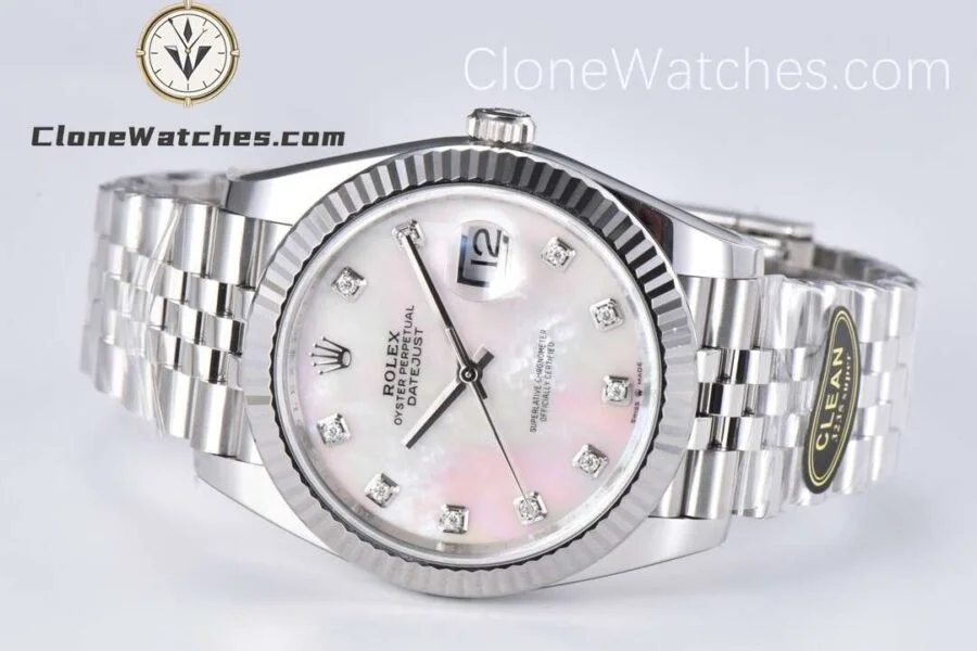 Rolex Super Clone Watches 1:1 DateJust White Diamond Dial M126334 Jubilee 41MM 3235 Movement - Image 5