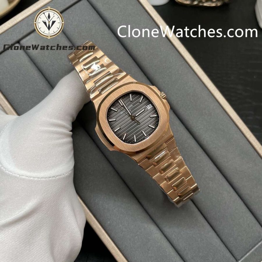 Patek Philippe Super Clone Watches 1:1 Nautilus 5711 Grey Dial 18K Rose Gold - Image 4
