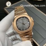 Patek Philippe Super Clone Watches 1:1 Nautilus 5711 Grey Dial 18K Rose Gold - Image 2