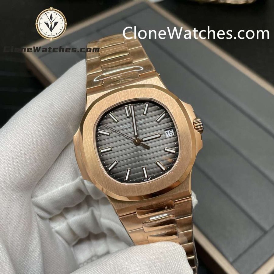 Patek Philippe Super Clone Watches 1:1 Nautilus 5711 Grey Dial 18K Rose Gold - Image 2