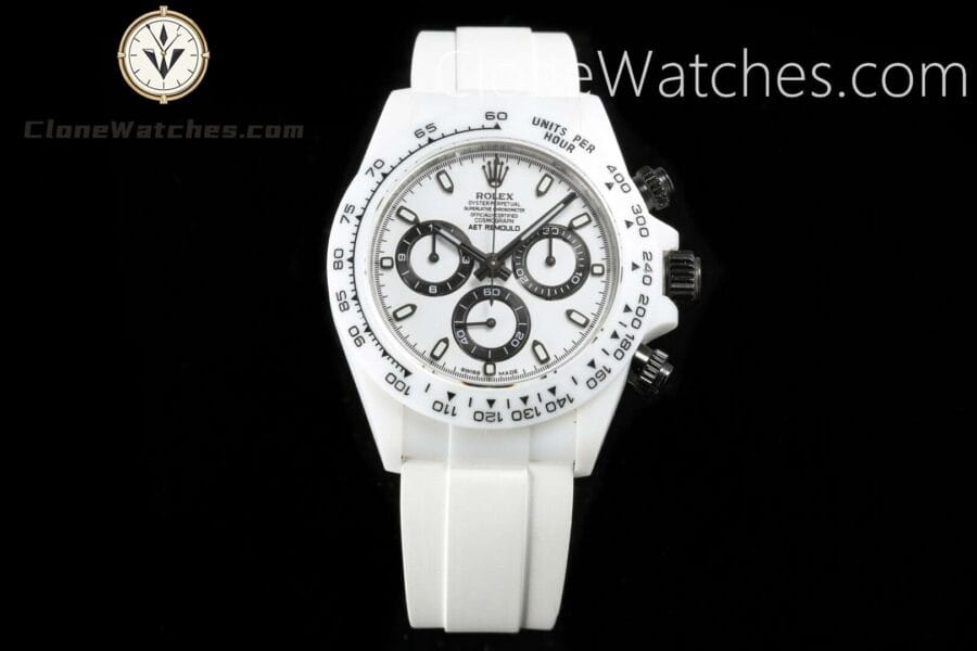 Super Clone Watches – Modified AET Rolex Daytona White Classic