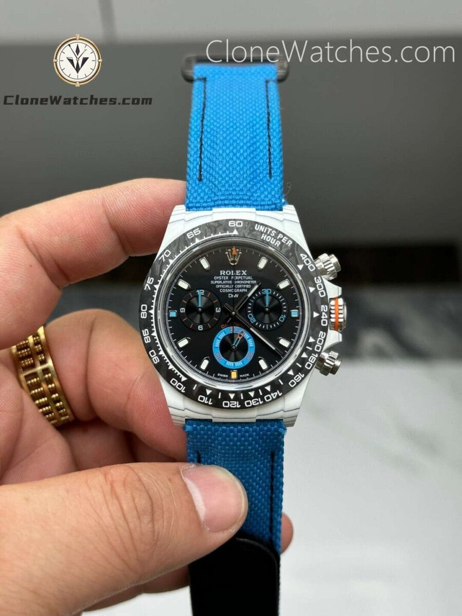 Super Clone Watches – Modified DiW Rolex Daytona RACING BLUE