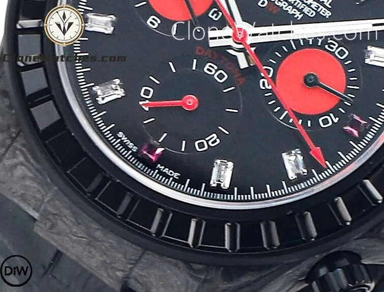 Modified Super Clone Watches 1:1 DiW Rolex Daytona Carbon Fiber RAINBOW BLACK - Image 6