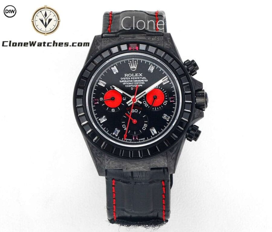 Super Clone Watches – Modified DiW Rolex Daytona RAINBOW BLACK