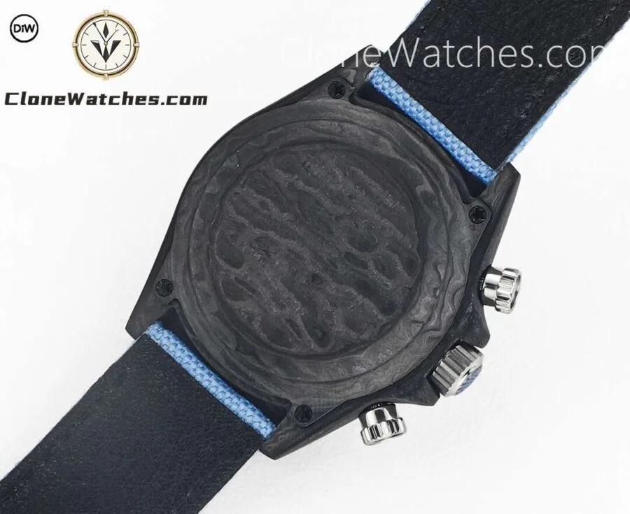 Modified Super Clone Watches 1:1 DiW Rolex Daytona Carbon Fiber RAINBOW BLUE - Image 8