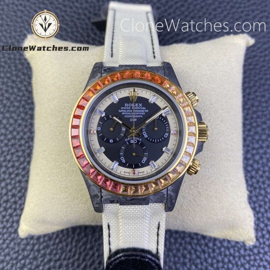 Super Clone Watches – Modified DiW Rolex Daytona RAINBOW SUNRAY