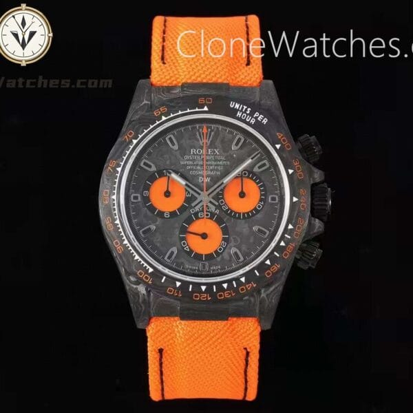 Super Clone Watches – Modified DiW Rolex Daytona ORANGE EDITION