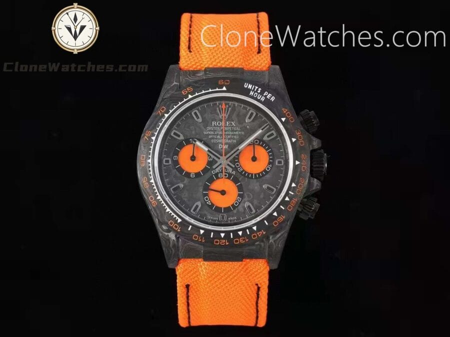 Super Clone Watches – Modified DiW Rolex Daytona ORANGE EDITION