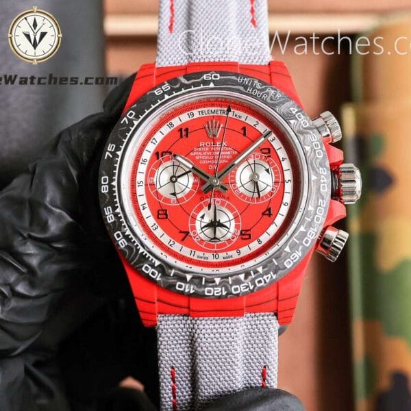 Super Clone Watches - Modified DiW Rolex Daytona “AVIA RED”