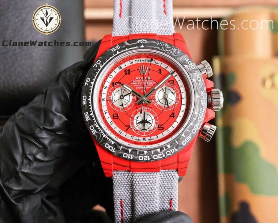 Super Clone Watches - Modified DiW Rolex Daytona “AVIA RED”