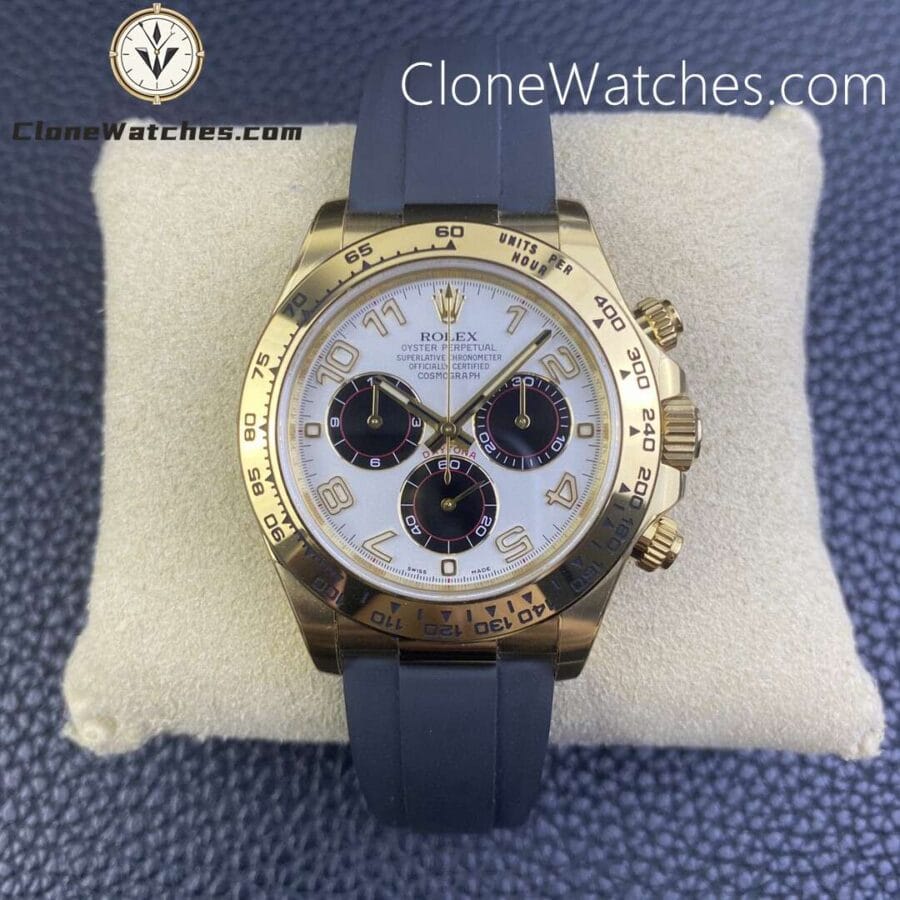 Super Clone Watches – Rolex  Daytona White Arabic Dial M116518