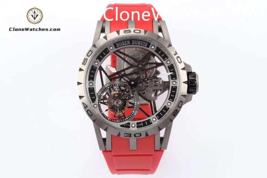 Super Clone Watches – Roger Dubuis Excalibur RDDBEX0479 Red Strap