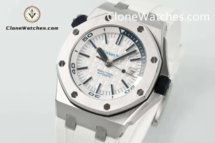 Audemars Piguet Super Clone Watches 1:1 Royal Oak Offshore Diver 15710 White Dial - Image 2