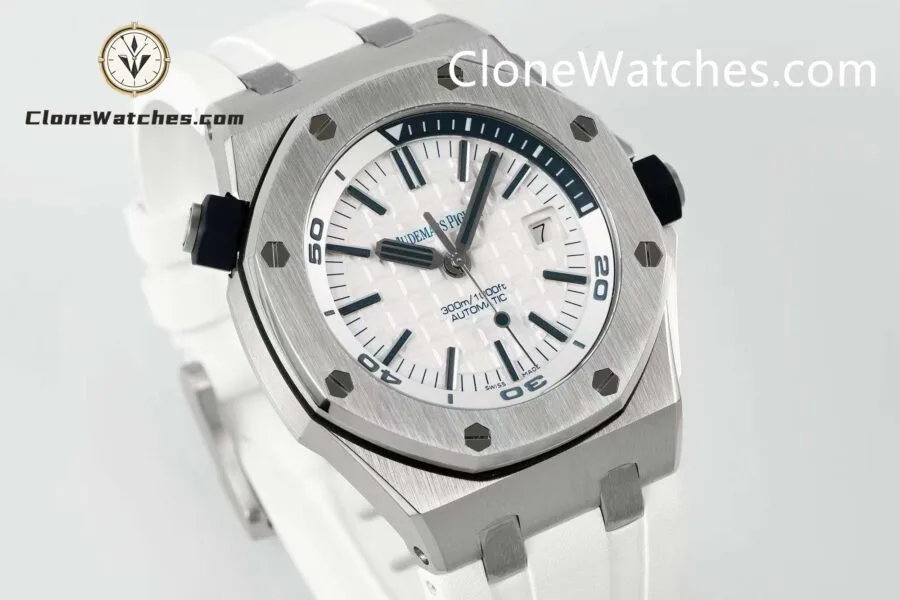 Audemars Piguet Super Clone Watches 1:1 Royal Oak Offshore Diver 15710 White Dial - Image 3