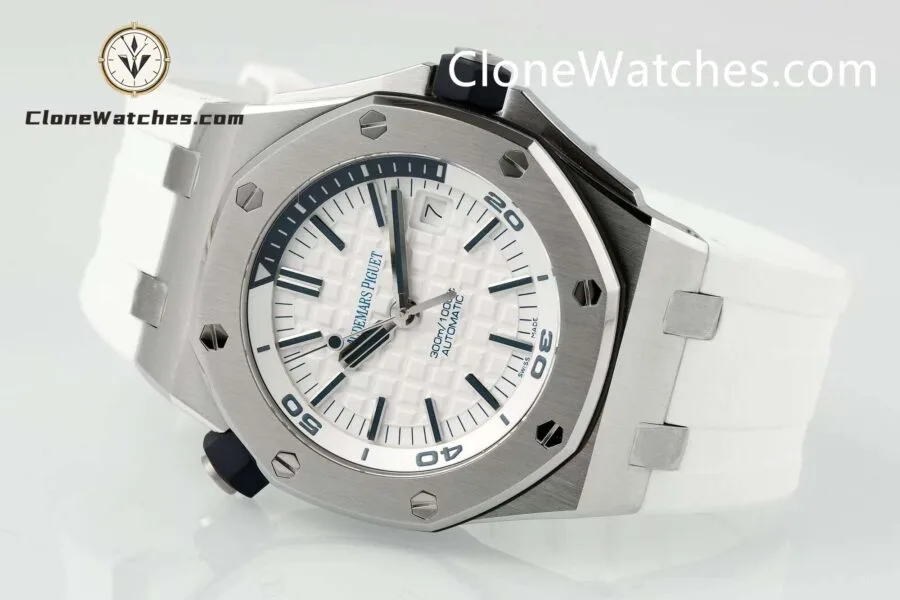 Audemars Piguet Super Clone Watches 1:1 Royal Oak Offshore Diver 15710 White Dial - Image 4