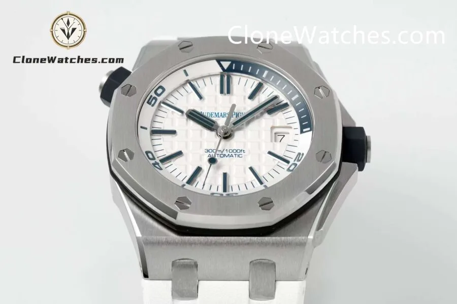 Audemars Piguet Super Clone Watches 1:1 Royal Oak Offshore Diver 15710 White Dial - Image 5