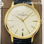 Vacheron Constantin Super Clone Watches 1:1 Patrimony Gold 85180/000J-9231 White Dial - Image 2