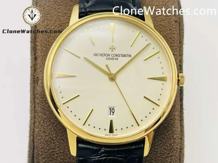 Vacheron Constantin Super Clone Watches 1:1 Patrimony Gold 85180/000J-9231 White Dial - Image 2