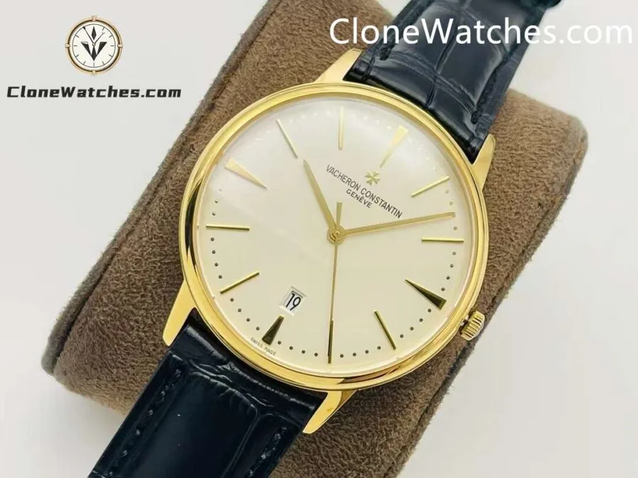 Vacheron Constantin Super Clone Watches 1:1 Patrimony Gold 85180/000J-9231 White Dial - Image 3