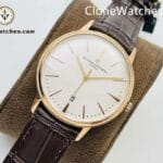 Vacheron Constantin Super Clone Watches 1:1 Patrimony Rose Gold 85180/000R-9248 White Dial - Image 3