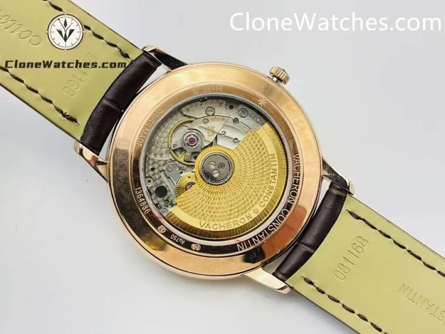 Vacheron Constantin Super Clone Watches 1:1 Patrimony Rose Gold 85180/000R-9248 White Dial - Image 7