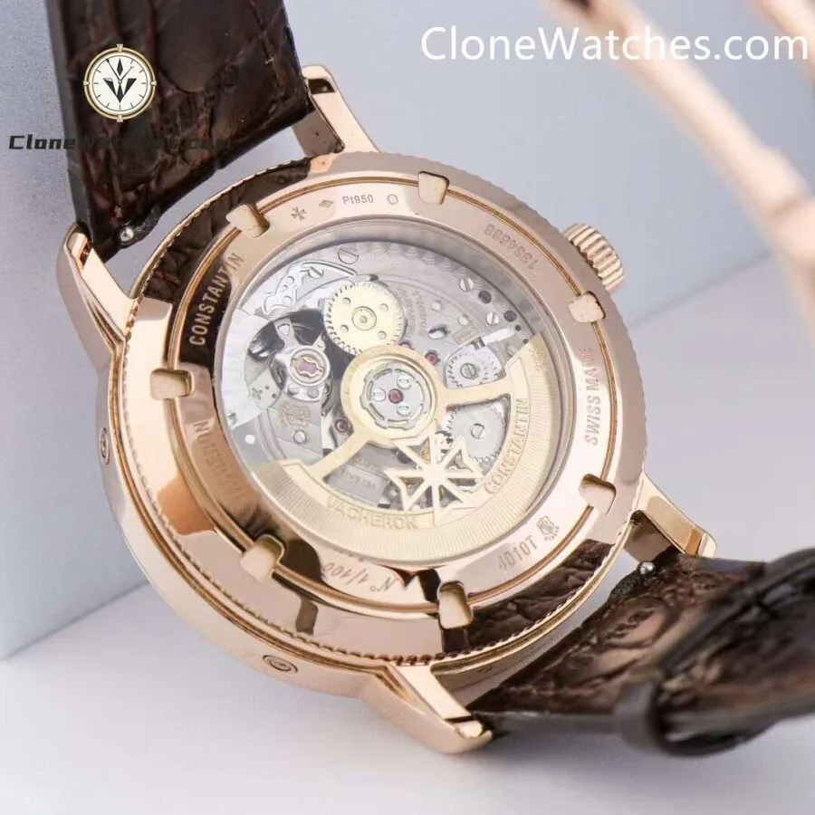 Vacheron Constantin Super Clone Watches 1:1 Traditionnelle Rose Gold 4010T/000R-B344 White Dial - Image 8