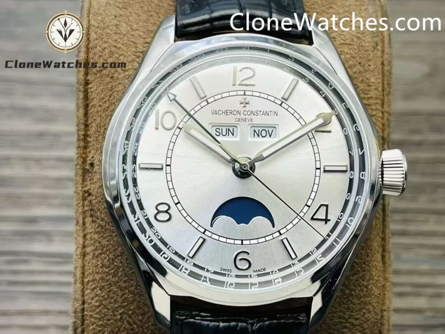 Vacheron Constantin Super Clone Watches 1:1 Fiftysix 4000E/000A-B439 Grey White Dial - Image 3