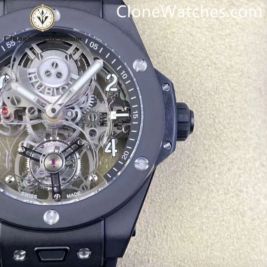 Hublot Super Clone Watches 1:1 Big Bang Tourbillon Automatic Black Magic 419.CI.0170.RX - Image 2